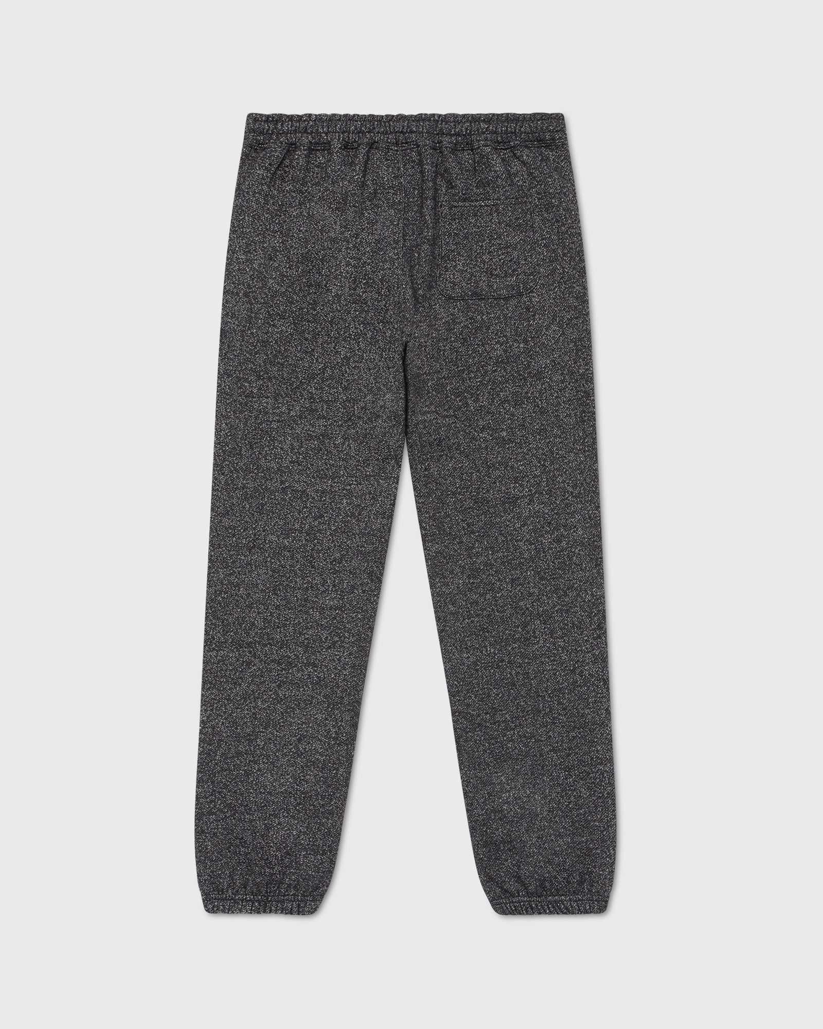Speckle Fleece Relaxed Fit Sweatpant - Black