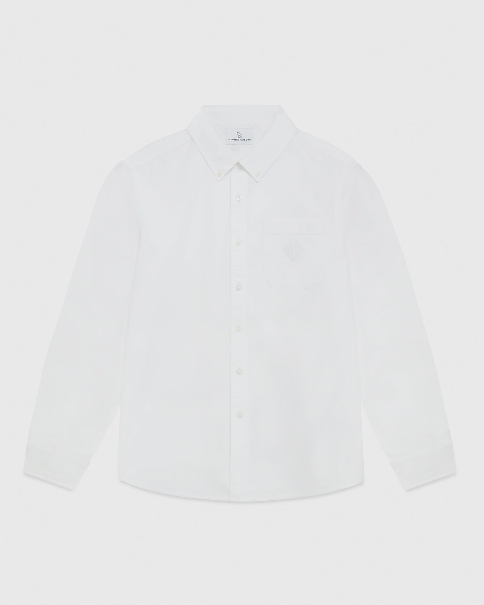 Monogram Oxford Shirt - White