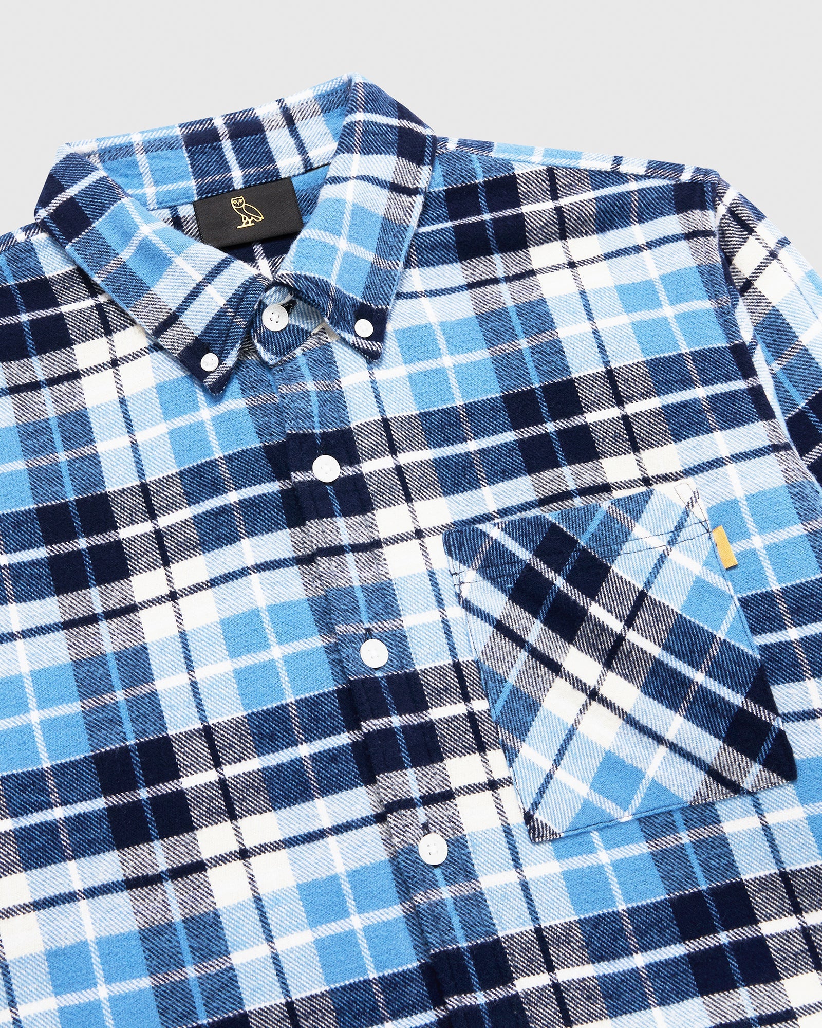 Plaid Flannel Shirt - Blue