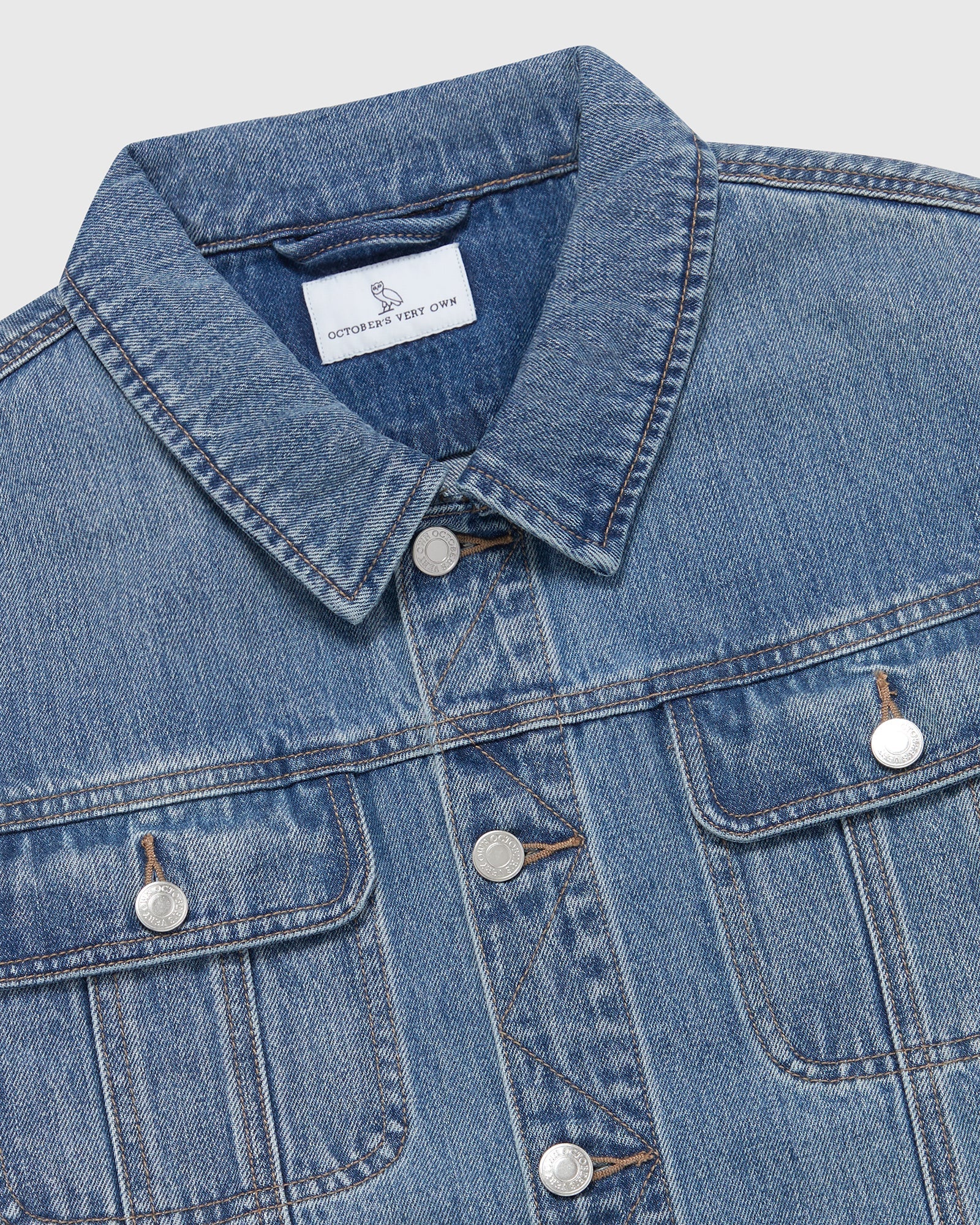 Hidden Jeans 100% Cotton Classic Trucker Jacket in Sea Salt