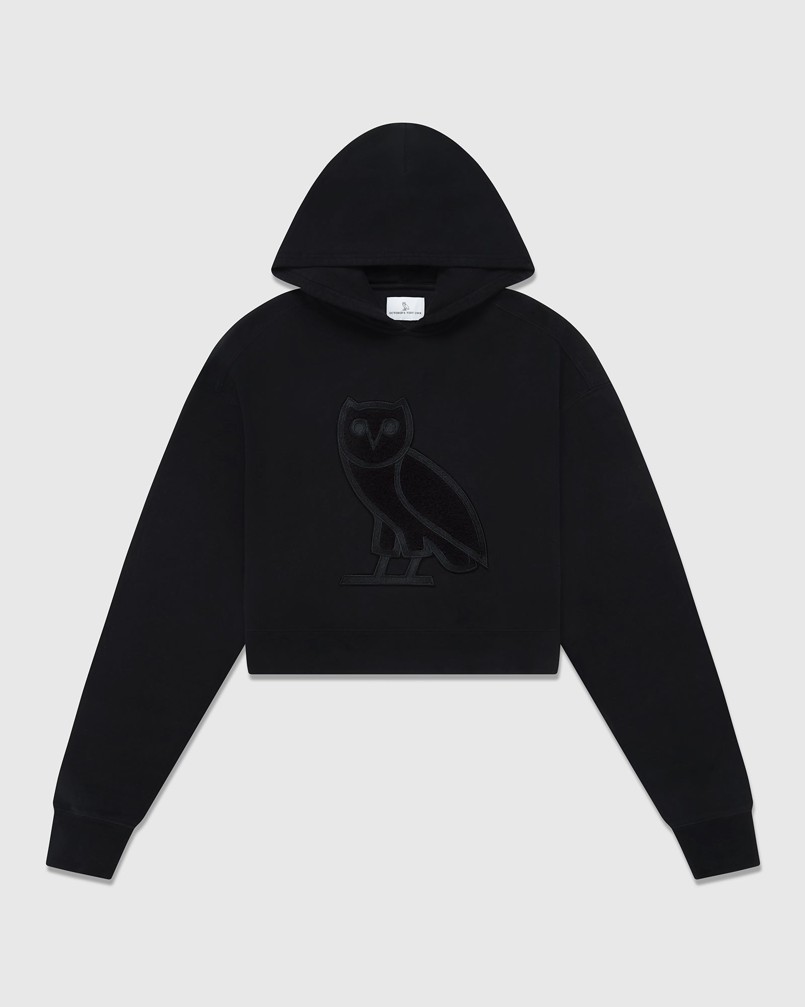 Cropped OG Hoodie - Black