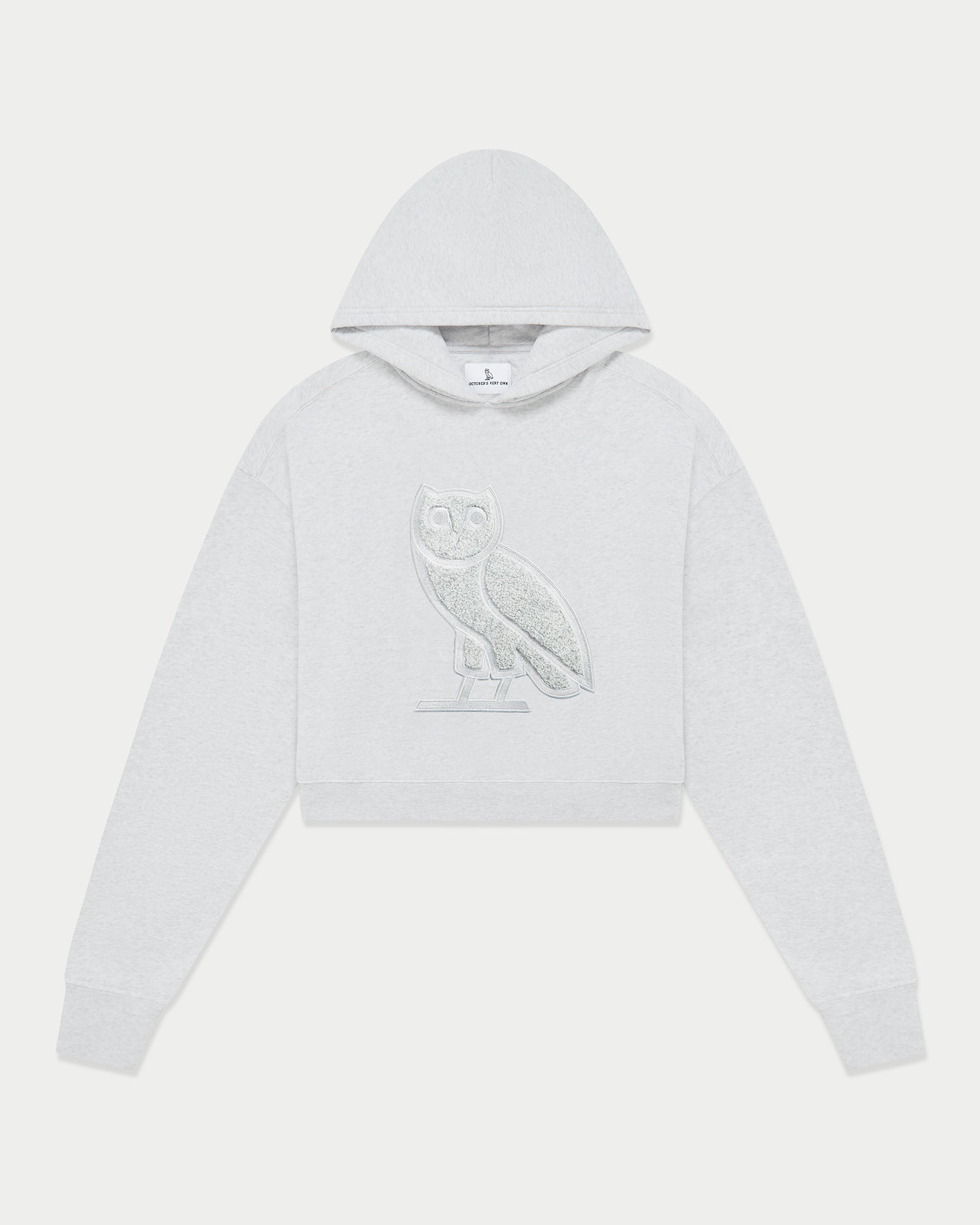 Cropped OG Hoodie - Ash Heather Grey