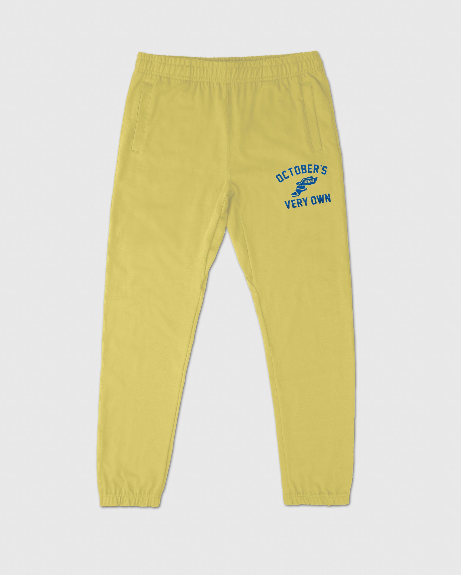 pale yellow sweatpants