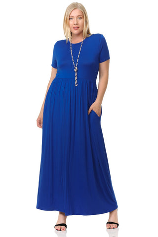 short maxi dress with pockets