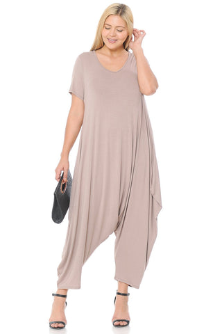 harem jumpsuit with sleeves