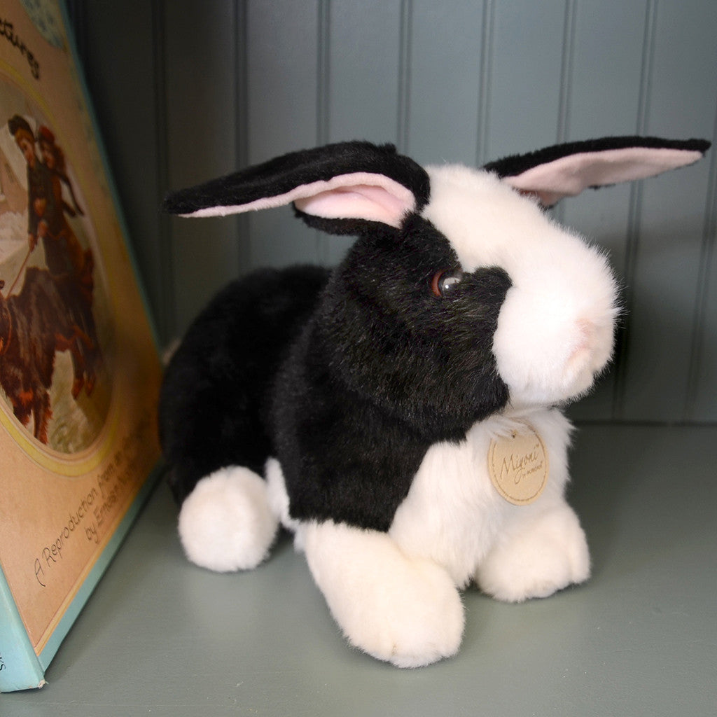 black stuffed rabbit