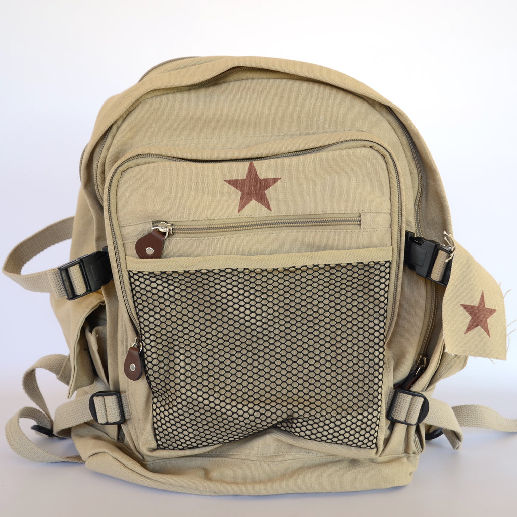 Vintage Canvas Backpack – National 