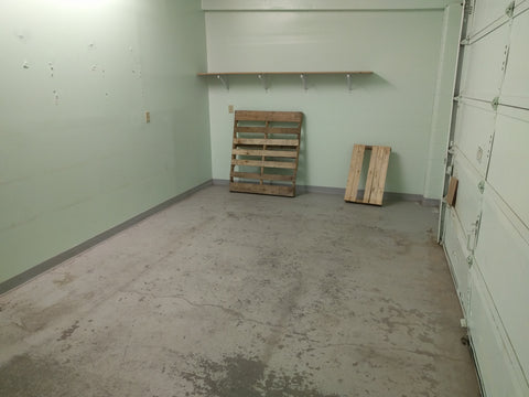 Our empty warehouse (for now!)