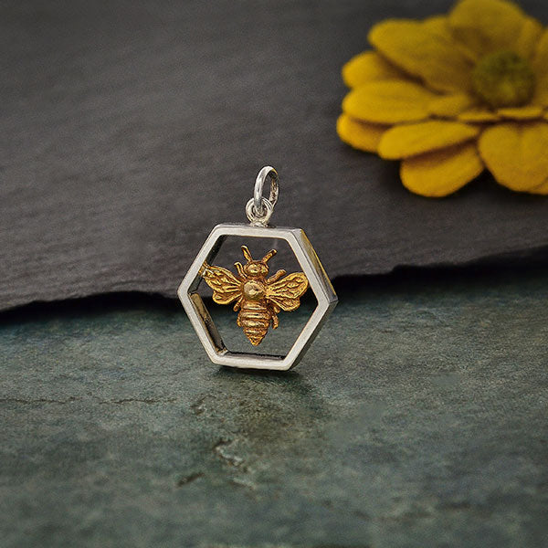 Large Honeybee Charm