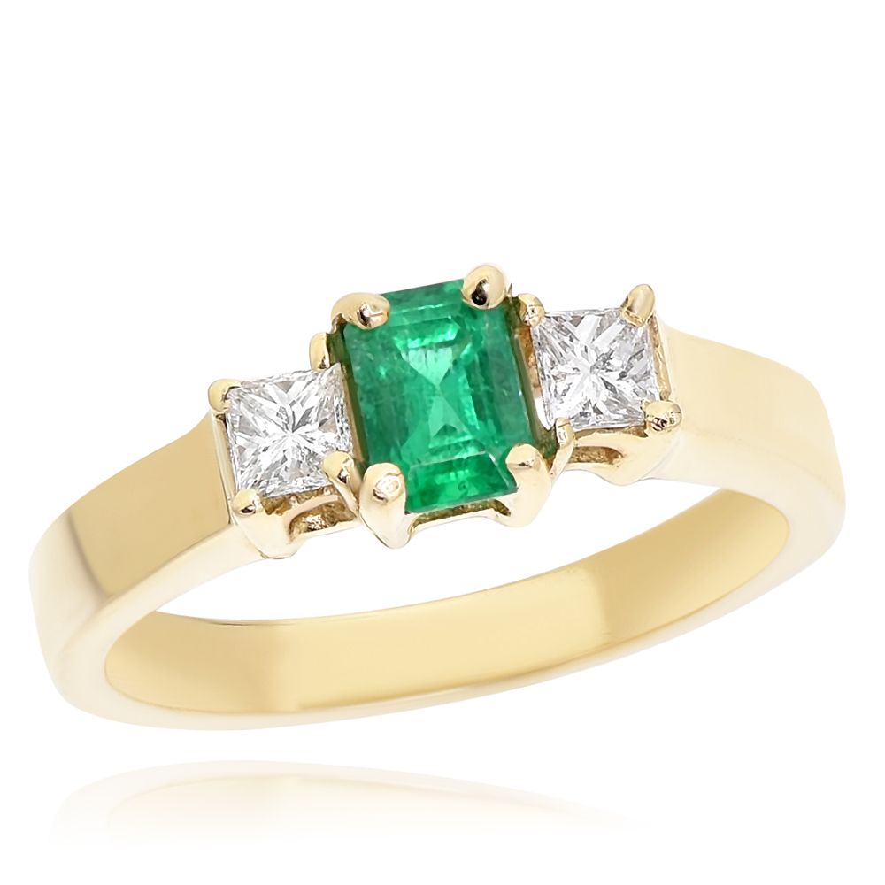 Emerald & Diamond Ring