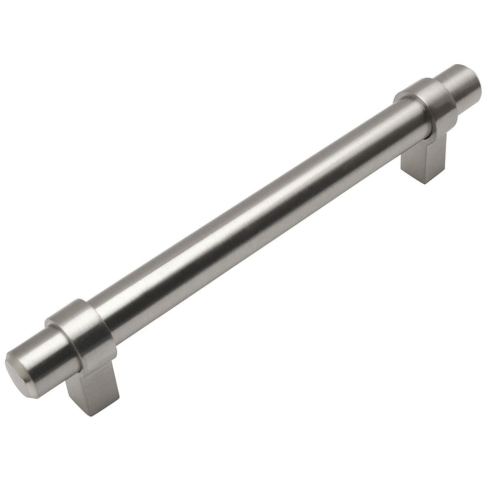 Cosmas 161-128SN Satin Nickel Euro Style Bar Pull