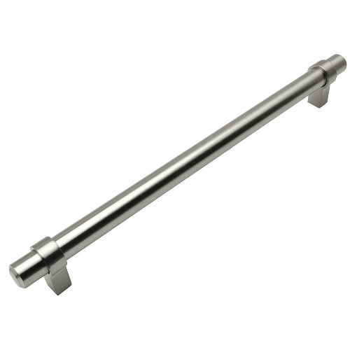 Cosmas 161-224SN Satin Nickel Euro Style Bar Pull