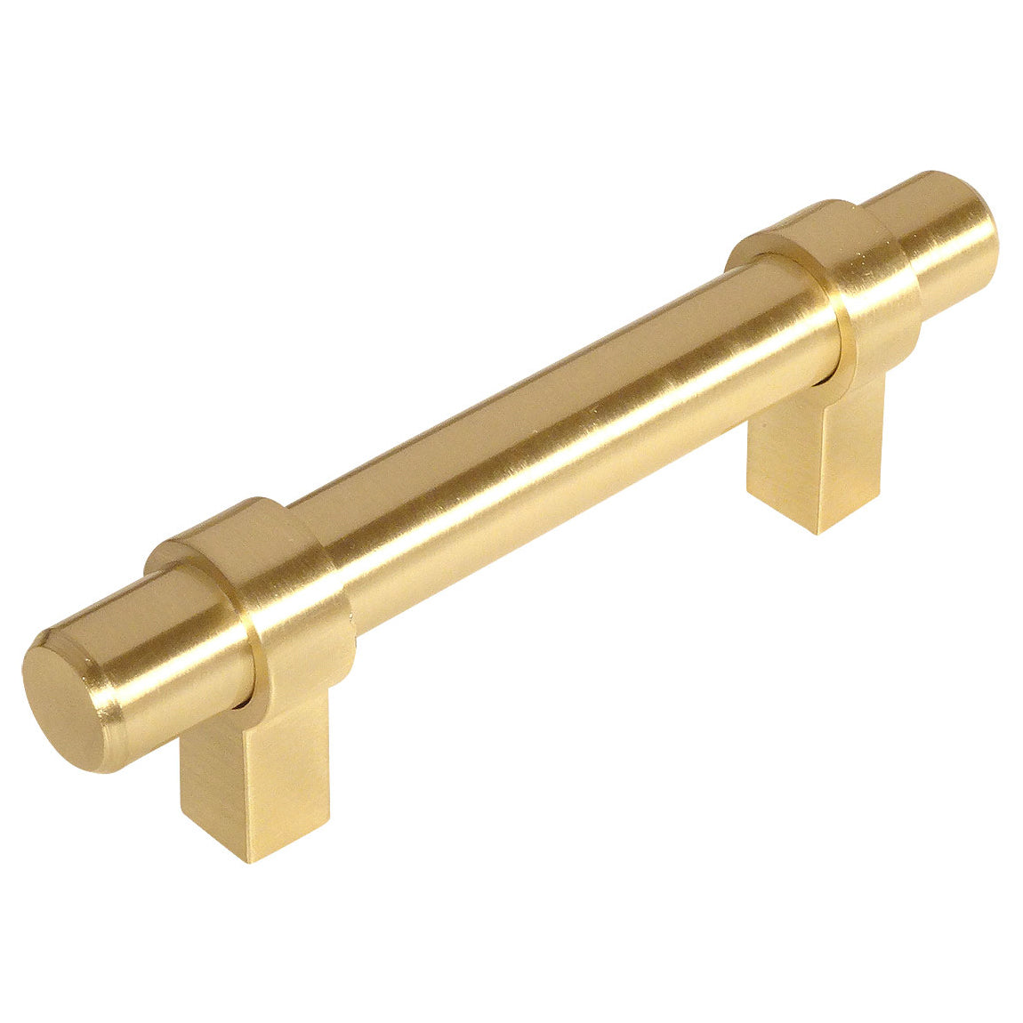 Cosmas 161-3BB Brushed Brass Euro Style Bar Pull - Cosmas