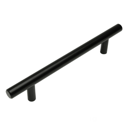 Cosmas 305-128FB Flat Black Euro Style Bar Pull