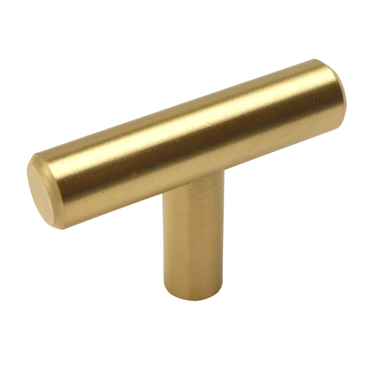 Cosmas 305BB Brushed Brass Euro Style T Bar Knob - Cosmas