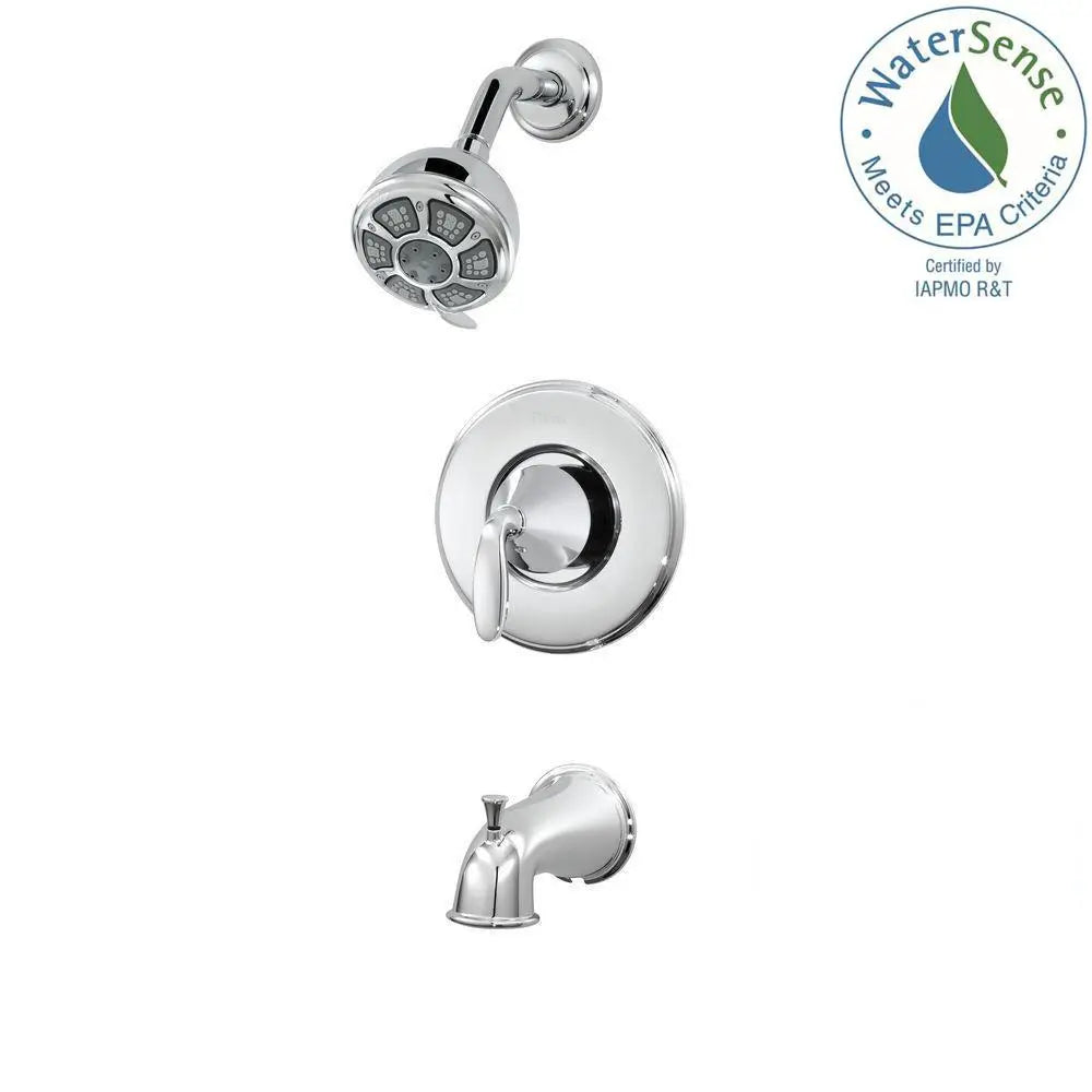 Pfister Pasadena Single-Handle 3-Spray Tub and Shower Faucet in Polished Chrome (Valve Included)