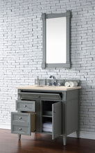 Load image into Gallery viewer, Brittany 36&quot; Urban Gray Single Vanity w/ 3 CM Eternal Marfil Quartz Top James Martin