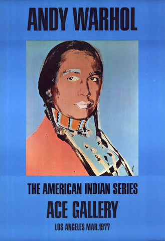 American Indian (blue), 1977 by ANDY Warhol
