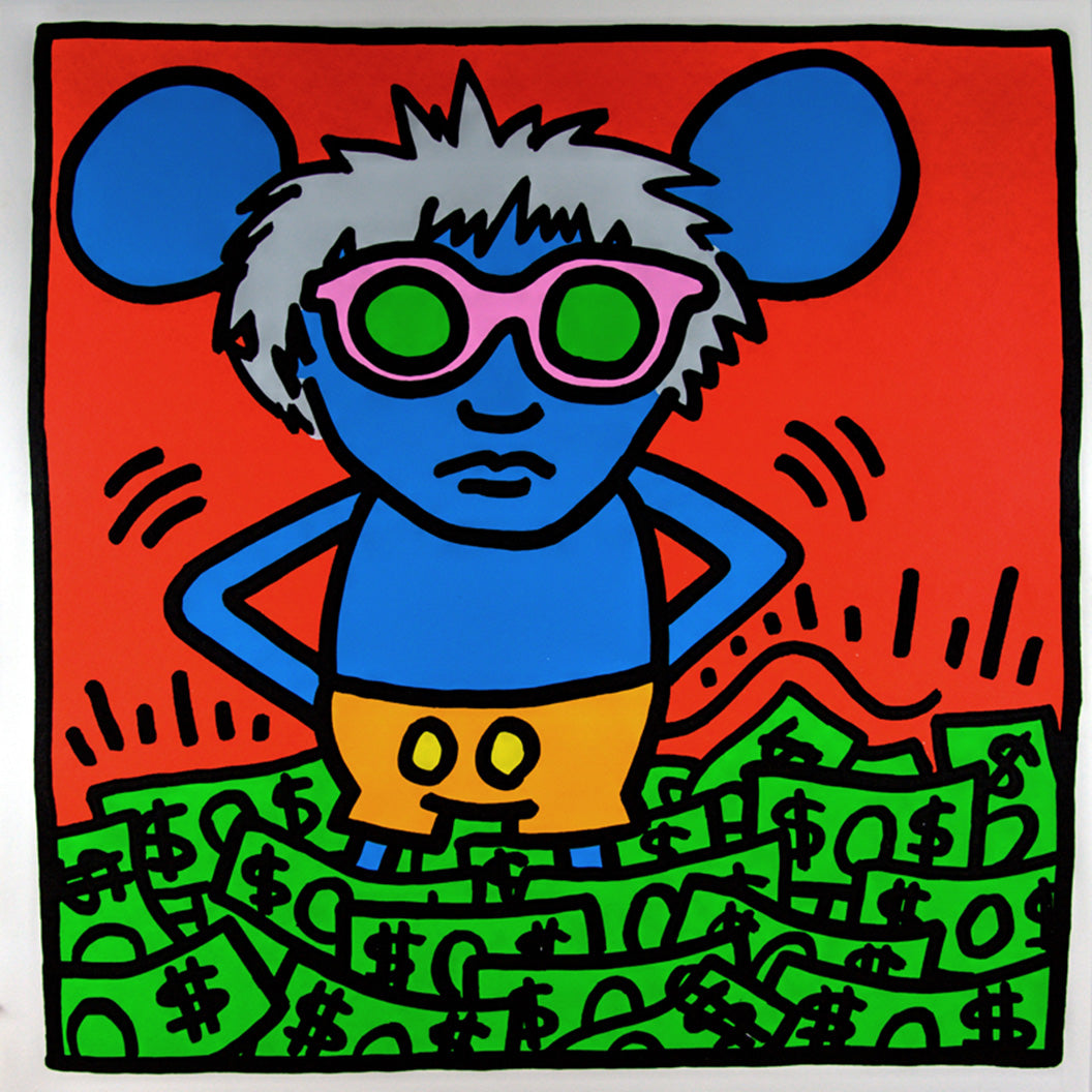 ANDY MOUSE I by KEITH HARING – Edward Kurstak Art Gallery