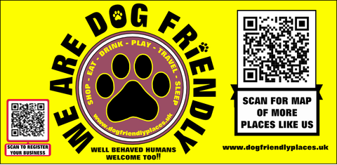 we are dog friendly qr code