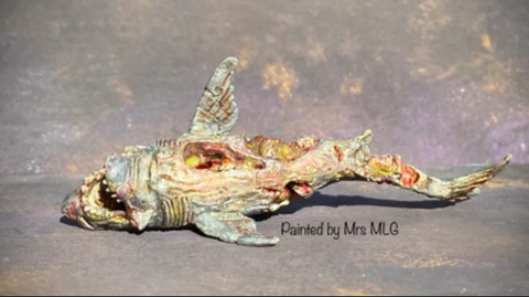 Reaper Miniatures Zombie Shark | Miniature to paint for tabletop gaming and RPG
