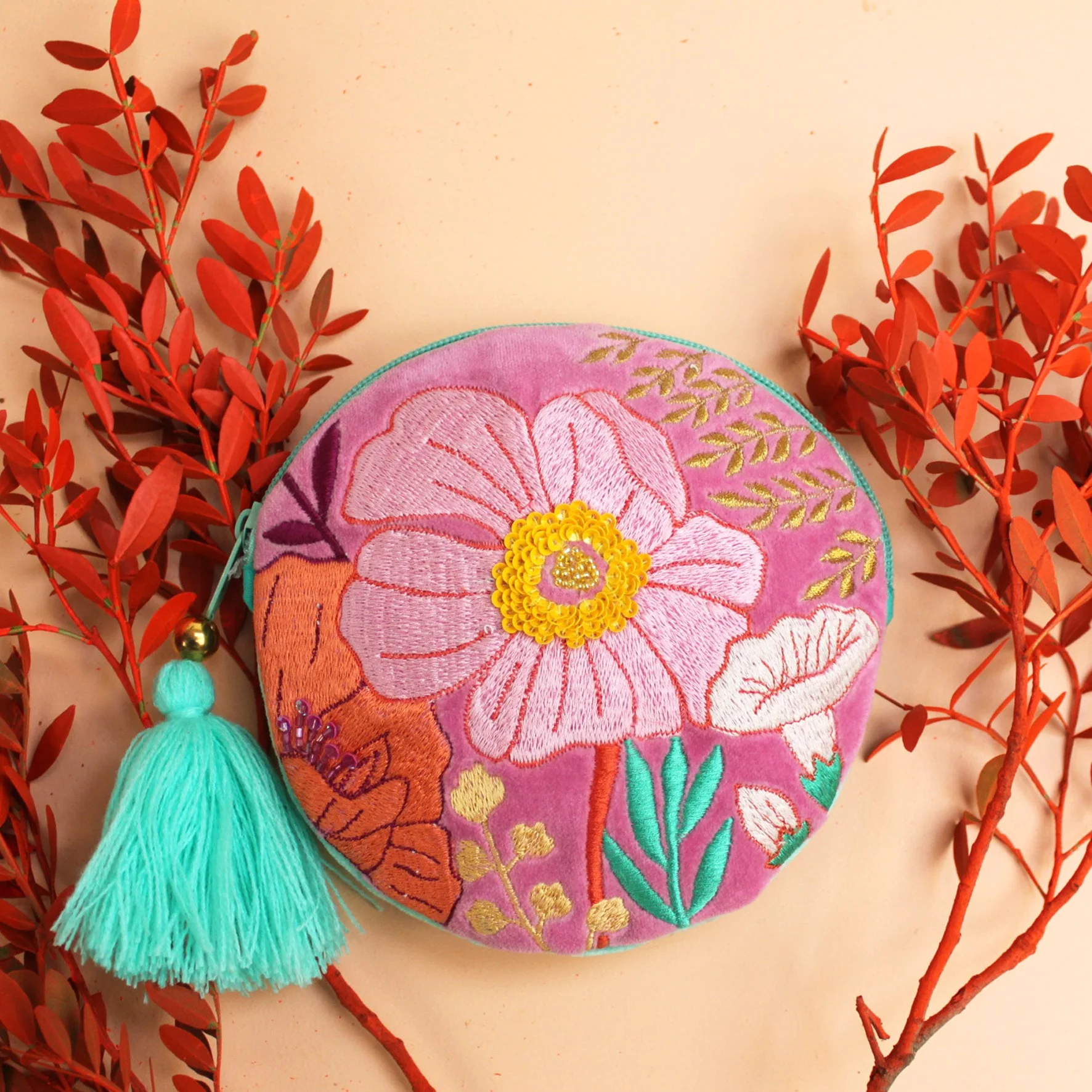 Disaster Designs Purse - Posy Hot Pink Round Purse