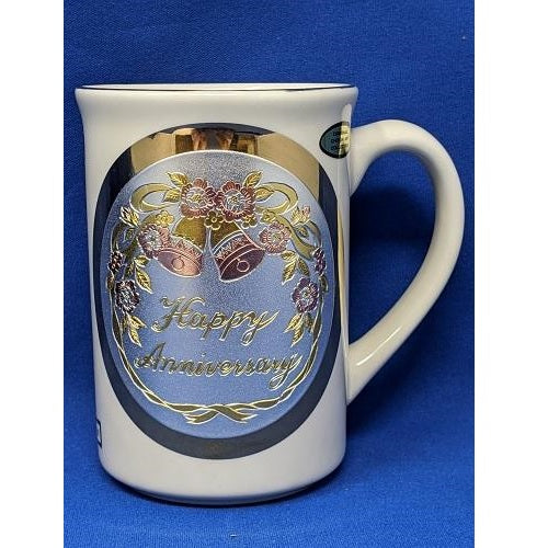 The Art of Chokin Pelican Nautical Porcelain Cup Mug Gold Rim Collectible  12 oz