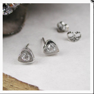 small diamante earrings