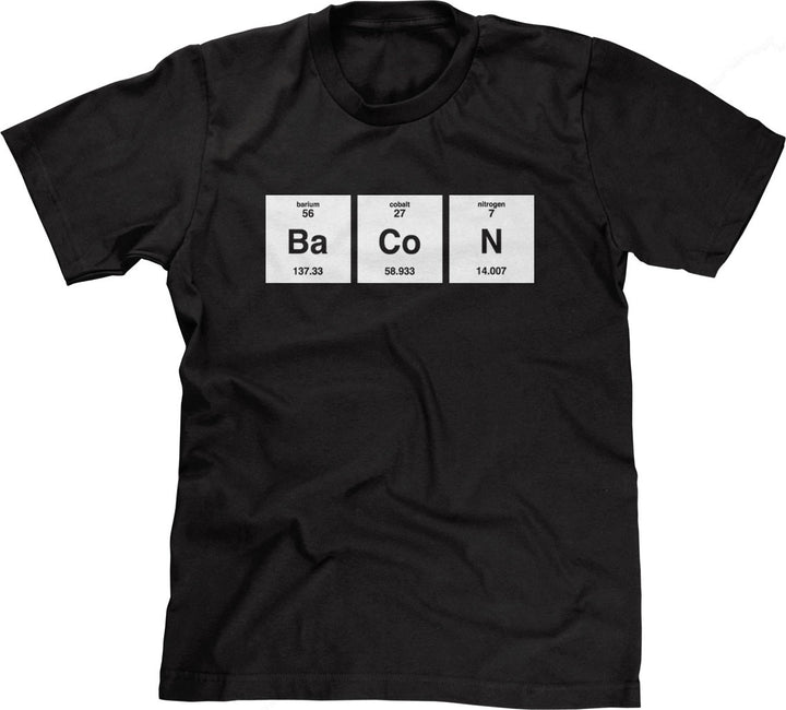 Bacon Periodic Table Element T-Shirt – NoiseBot.com
