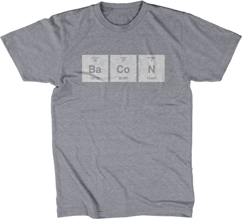 Bacon Periodic Table Element T-Shirt – NoiseBot.com