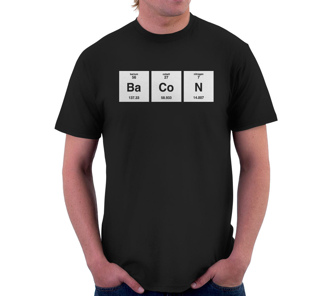Bacon Periodic Table Element T-Shirt – NoiseBot.com