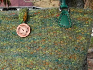 Green Felted Bag