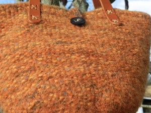 Orange Felted Bag