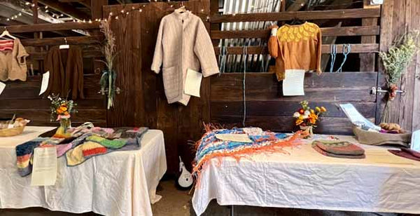 Sustainable cloth projects on display