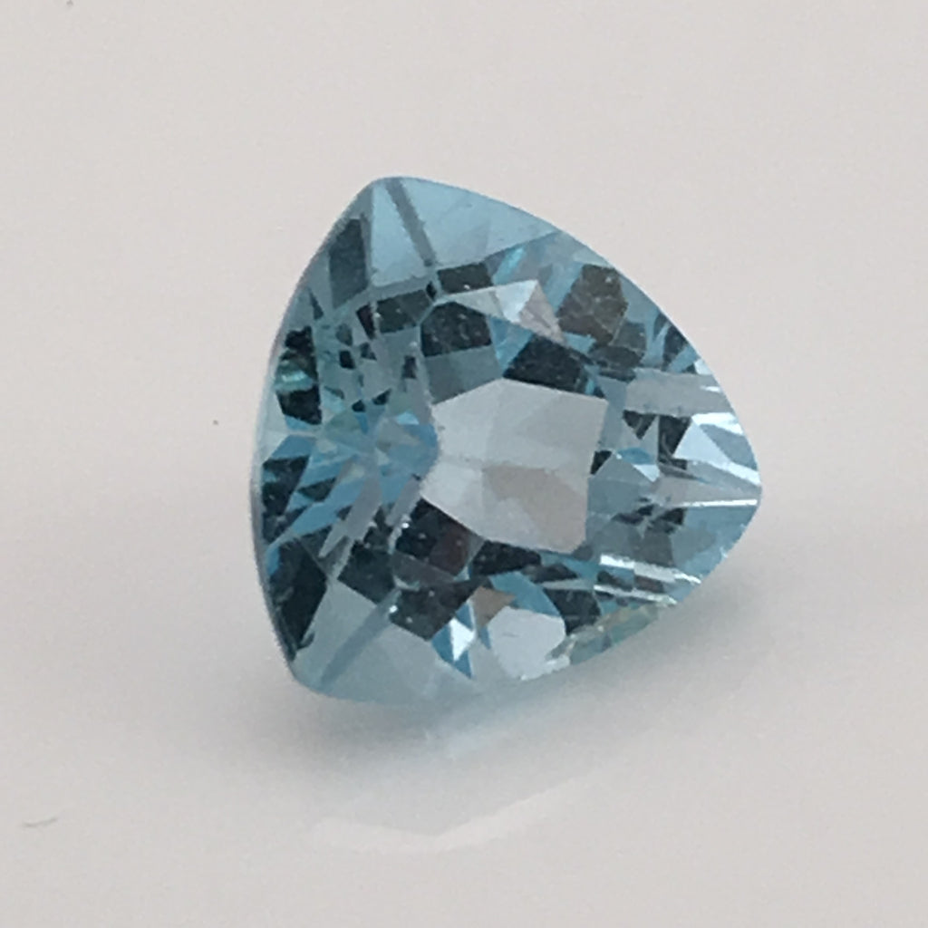 7.4 carat Blue Swiss Trillion Gemstones – Colonial Gems