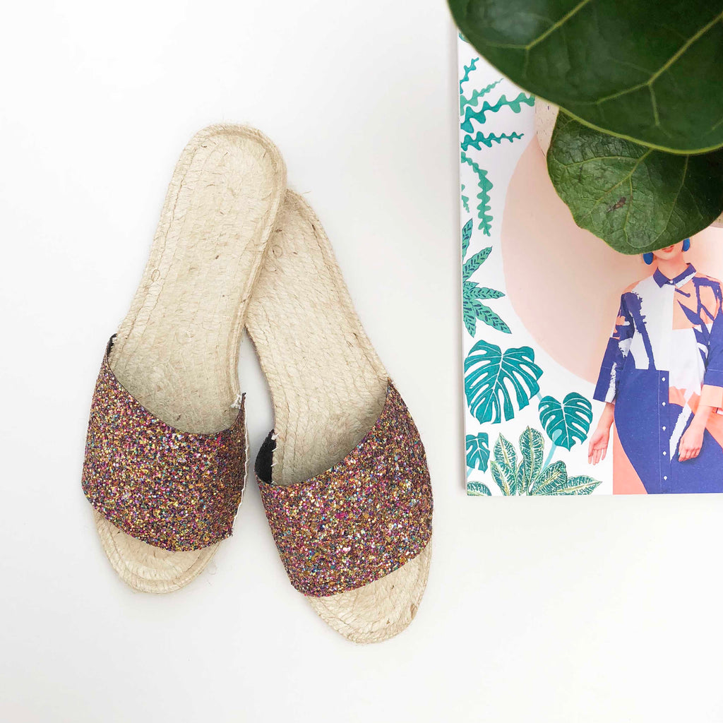 Glitter espadrilles