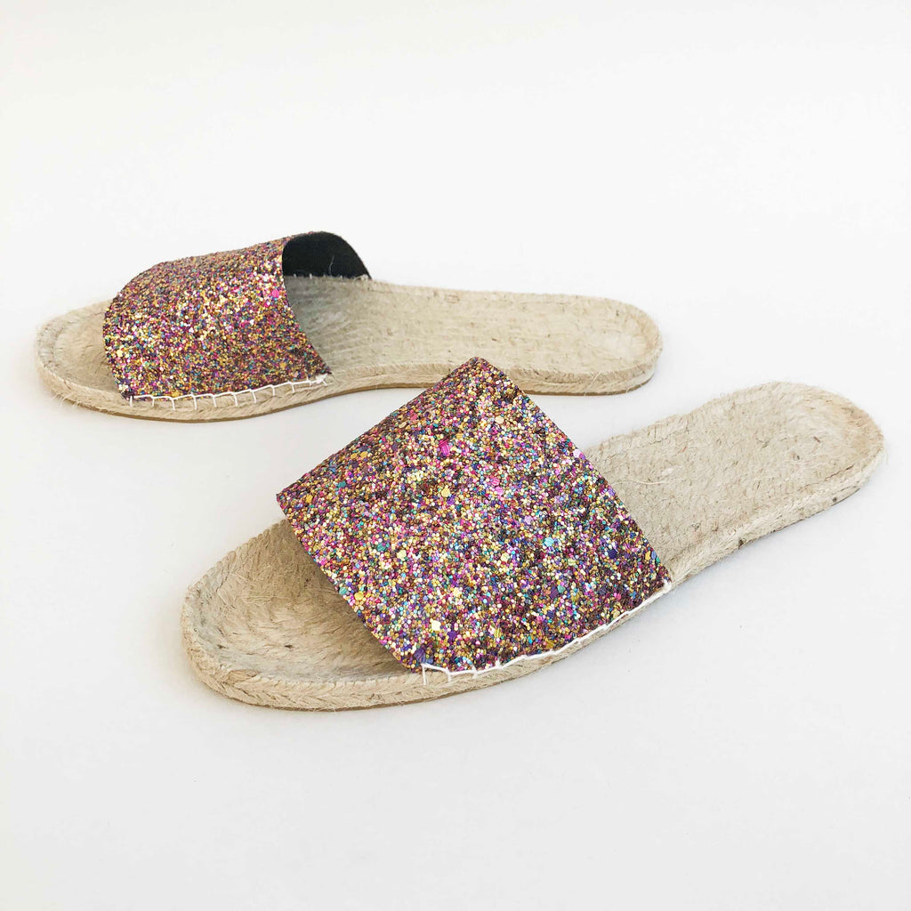 Glitter sparkle espadrilles