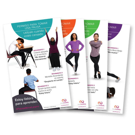 MoveMindfully® Permission To Pause Posters: Youth (Set Of 4)