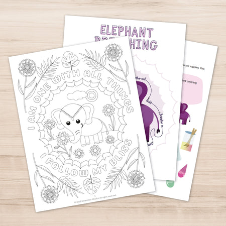 Violet Elephant Activity Book