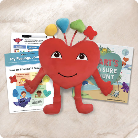 Heart SnuggleBuddies Emotions Plush & Book Bundle