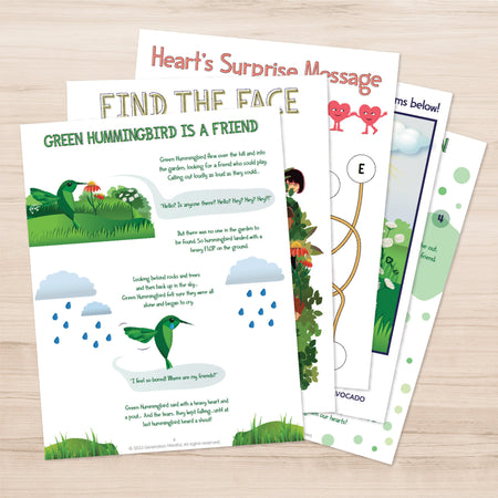 Green Hummingbird Activity Book