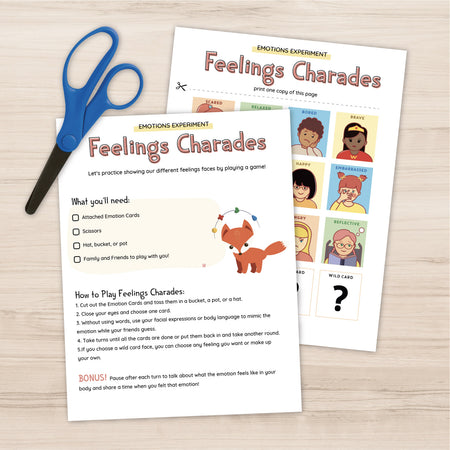 Feelings Charades Printable Activity