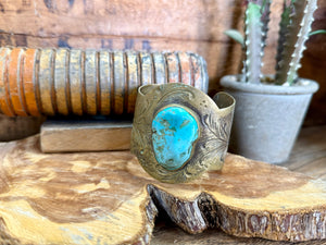 30Fire - Handmade Silver & Turquoise Cuff Bracelet - Seven Songbirds Boutique 