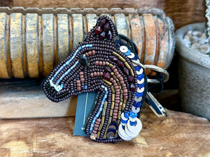 Beaded Horse Head Key Chain - Seven Songbirds Boutique 