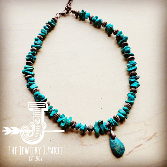 Natural Chunky Statement Turquoise and Sterling Silver Necklace - Franki  Baker Jewellery