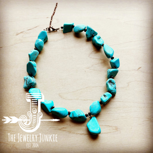 Large Iranian Turquoise Beads Necklace – DDeco Jewels