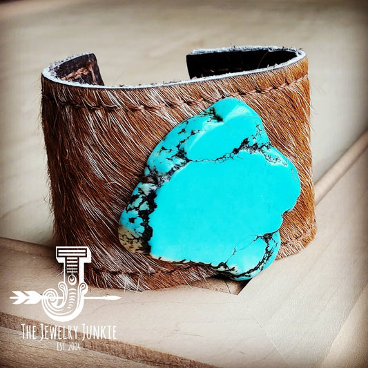 Leather Cuff with Adjustable Leather Tie - 754105045168