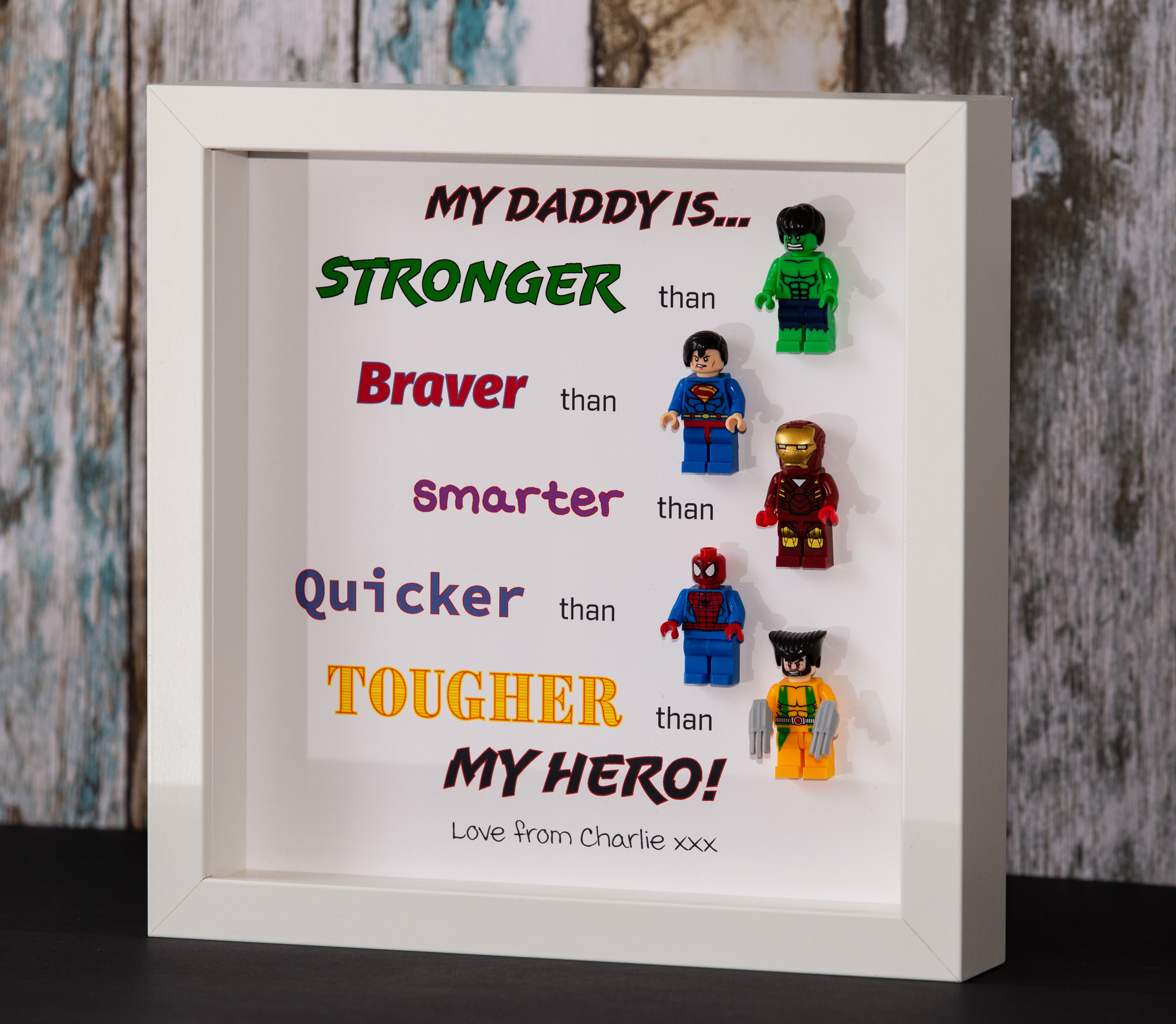 fathers day lego frame