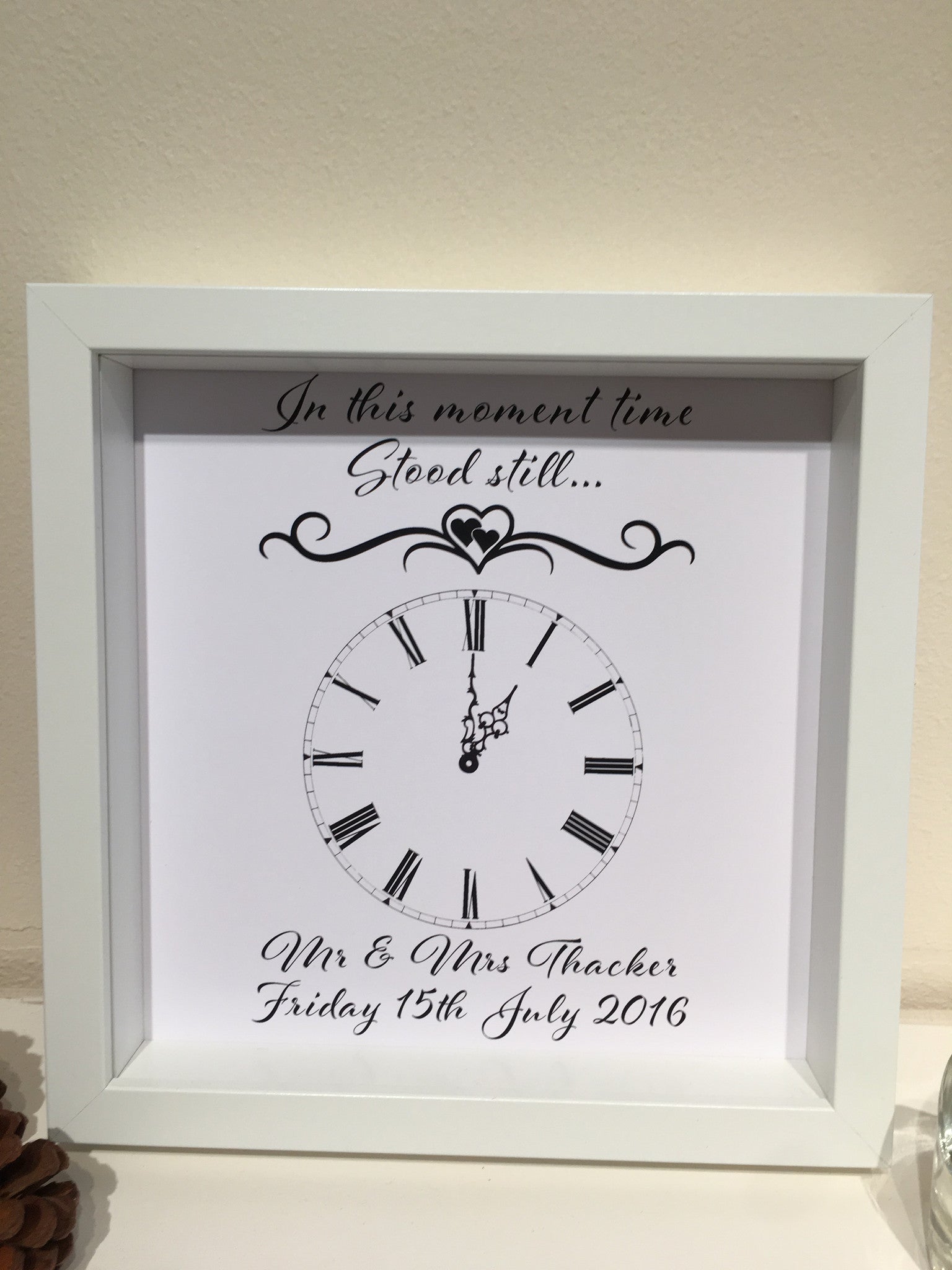 wedding clock