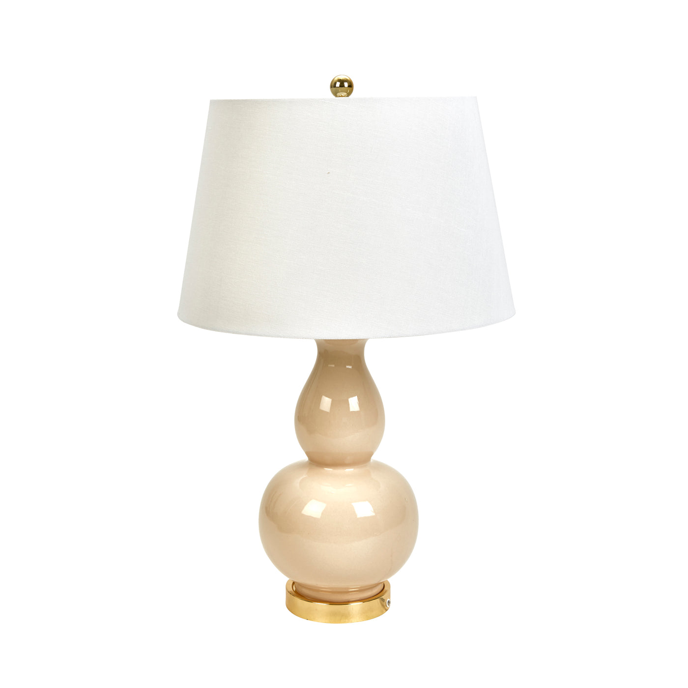 cream gourd table lamp